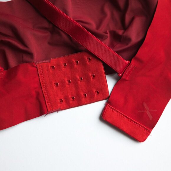 KNIX Padded Evolution Bra Wide Strap True Red Crimson - Size 1 - Picture 5 of 7